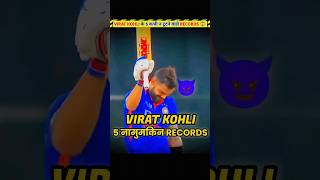 Virat Kohli ke na tootne Wale 5 records shorts [upl. by Dnarud651]