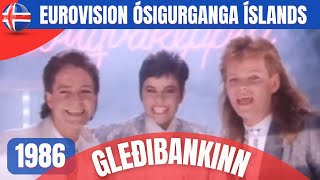 Eurovision sagan árið 1986  Fyrsta framlag Íslands  Gleðibankinn með Icy [upl. by Ximenez]