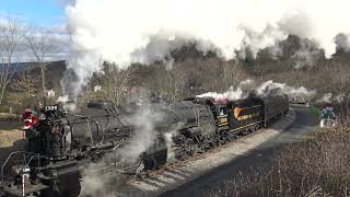 WMSR 1309 arrives at Helmstetters Curve MD 12 19 2021 [upl. by Eydnarb191]