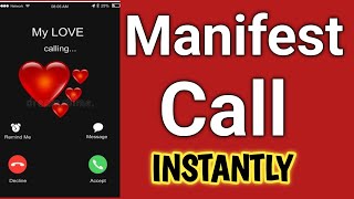 Manifest Call Instantly from Specific Person ❤️Law of Attraction [upl. by Anilasor]