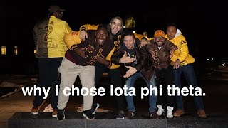 WHY I CHOSE IOTA PHI THETA FRATERNITY [upl. by Roehm]