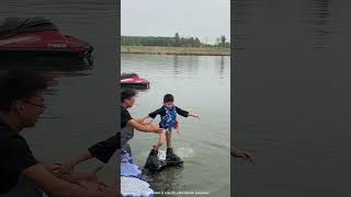 father makes his child water jetpack shortsvideo [upl. by Whitby]