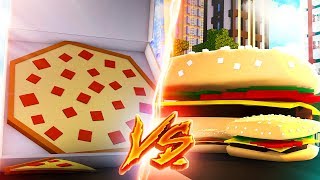 Pizza Haus VS Burger Haus Minecraft [upl. by Yelroc]