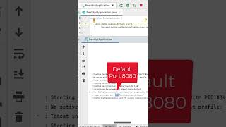 How to change the default port in the Spring Boot application springboot [upl. by Anailil]