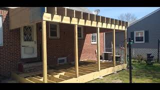 How to build a screenedin porch or deck with roof canopy [upl. by Burt899]