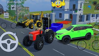 JCB Loaded TractorTractor Driving Game 💫tractor jcb fortuner [upl. by Ahsiuqal]