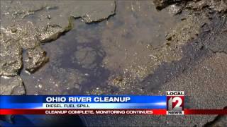 Ohio River diesel spill cleanup complete [upl. by Adnik]