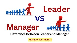 Difference between Leader and Manager in Hindi [upl. by Swainson]