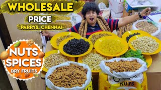 Wholesale Nuts Spices and Dry fruits in Parrys Chennai [upl. by Burch900]