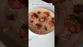 Food Plating Tutorial😍 foodplating platingideas foodplatter fancyfood platingfood tutorial [upl. by Aratahs429]