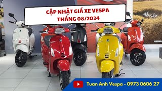 Cập Nhật Giá Xe Vespa và Piaggio Tháng 082024  Tặng Ngay Voucher Dán PPF Bảo Vệ Xe [upl. by Elna]