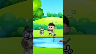 I helping kittens 😍 shorts cartoon family comedy [upl. by Orabelle]