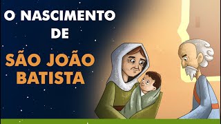 A História do Nascimento de São João Batista  Desenho Bíblico [upl. by Nodgnal]