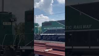 NYAR GP38s Throttling up at Yaphank [upl. by Moriarty701]