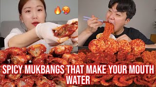 SPICY mukbangs that make your mouth WATER [upl. by Anelra]