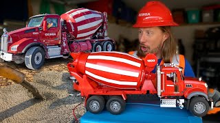 Concrete Mixing Trucks are Awesome  Cement Truck for Kids [upl. by Retsub]