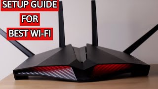 ASUS RTAX82U AX5400 Wi Fi 6 Router Setup Guide For Best Wi Fi amp Review [upl. by Nalhsa]