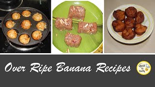 Three different Over Ripe Banana Recipes MomsQuickandTasty [upl. by Forkey407]