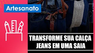 Aprenda a transformar sua calça jeans em uma saia com a costureira Terezinha Maria Souza – 071124 [upl. by Otiv14]