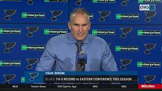 Berube on Binnington Hes played two games and hes played well [upl. by Bone]