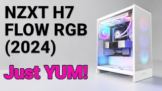 NZXT H7 FLOW RGB 2024 Review Okay WHERE IS THE PSU [upl. by Bunns]