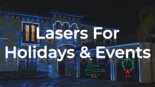 Holiday Laser Shows  Kvant Clubmax and UNITY Lasers [upl. by Michaelina]