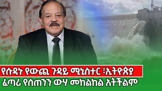 የሱዳን የውጭ ጉዳይ ሚር ኢትዮጵያ ፈጣሪ የሰጠን ውሃ መከልከል አትችልም  kings of Abbay [upl. by Vedette]