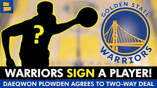 BREAKING Warriors SIGN Daeqwon Plowden To TwoWay Contract After Strong Warriors Summer League [upl. by Tildy]