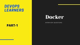 Uncover the Secrets of a DevOps Engineer Docker Interview QampA Part 1 [upl. by Nnel]