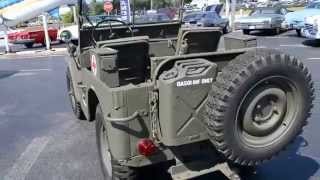 1948 Willys CJ2A Military Jeep Classic Cars for sale Stuart FL 34997 [upl. by Yntrok841]