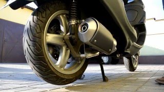 Giannelli Iperscooter vs Original exhaust Piaggio X9 125 Evolution [upl. by Joseito]