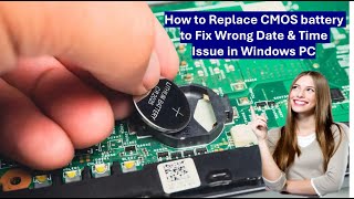 How to Change CMOS battery to Fix Wrong Date amp Time Issue in Windows PC [upl. by Borlow]