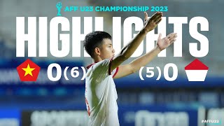 Vietnam 00 Indonesia 65 Pens AFFU23 2023 Final [upl. by Nairbal186]