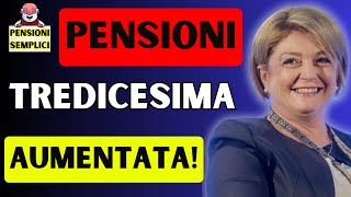 🟨 PENSIONI LA TREDICESIMA SARA PIU ALTA❗️ ECCO PERCHE❗️ [upl. by Neffirg]