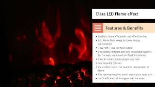 Superior Fires  Clara LED Flame Effect Video [upl. by Nnyletak449]