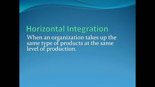 Horizontal integration strategies [upl. by Ellac]