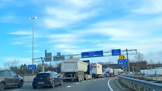 Dashcam timelapse van Hoogkerk naar knooppunt de Punt via het tijdelijke Julianaplein [upl. by Ashelman]