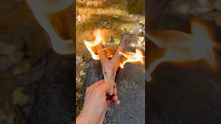 This slingshot is light strong and powerful outdoors survival bushcraft camping [upl. by Japeth]