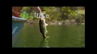 Reportagem Pesca Achigã Bass Barragem de Santa Clara part 2  Black Bass Fishing in portugal [upl. by Nylemaj]