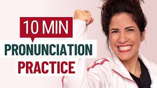 10 MIN English Pronunciation Practice [upl. by Lekcar]