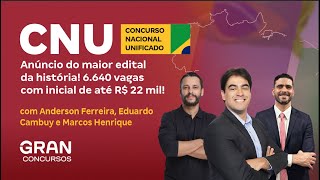 CNU URGENTE Anúncio do Concurso Nacional Unificado O maior edital da história Confira [upl. by Latsyek]