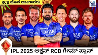 IPL 2025 Mega Auction RCB Game Plan  RCB New Target Players List Kannada rcb ipl csk [upl. by Assetnoc]