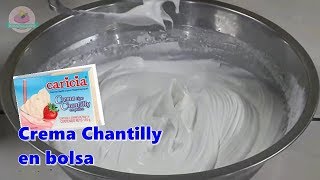 como hacer crema chantilly de bolsa  Cocina con Jenny [upl. by Artinek]