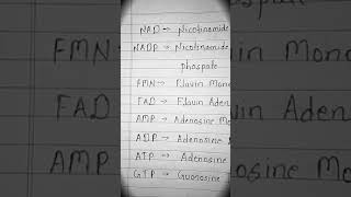 BIOCHEMISTRY subject including words  nucleotides their full from name NADNADPFMNAMPADPATPGTP [upl. by Udelle]