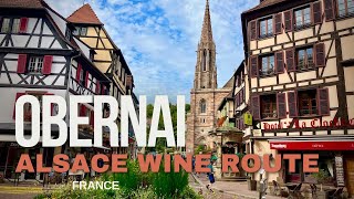 ALSACE WINE ROUTE  OBERNAI [upl. by Ellehcar]