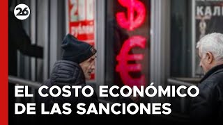 Ucrania revela el costo económico de las sanciones impuestas a Rusia [upl. by Lezti]