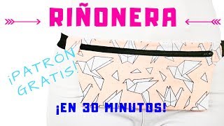 Tutorial RIÑONERA EN 30 MINUTOS con PATRÓN GRATIS INCLUIDO  TENDENCIAS 2018 [upl. by Aihsekin]