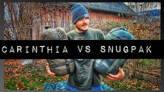 DEFENCE 4 vs SNUGPAK SLEEPER EXTREME  CARINTHIA VS SNUGPAK  Budget SCHLAFSÄCKE [upl. by Niajneb394]