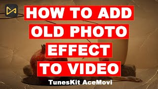 How to Add Old Photo Effect to Video  Video Effect  TunesKit AceMovi [upl. by Ariella619]