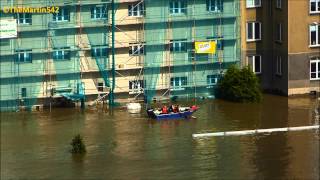 Povodeň v Ústí nad Labem  662013 FullHD [upl. by Ordnassela]